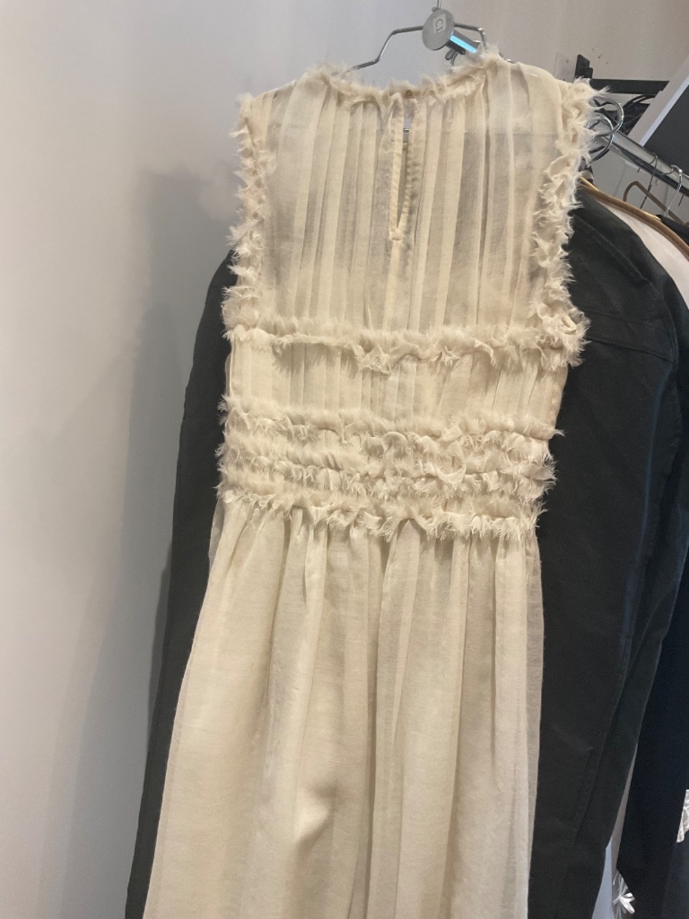 Ulla Johnson sleeveless Aberdeen dress ivory wool size 4 - Picture 5 of 6
